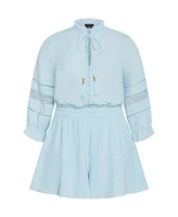 City Chic Plus Faye Playsuit