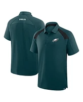 Fanatics Men's Midnight Green Philadelphia Eagles Back Around Raglan Polo Shirt