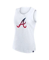 Fanatics Women's White Atlanta Braves Activate Slub Tank Top