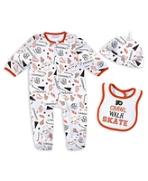 Wear by Erin Andrews Baby Boys and Girls Philadelphia Flyers Sleep Play Sleeper with Bib Set