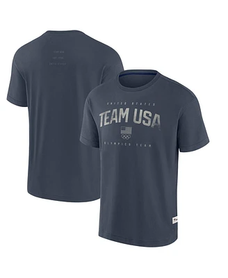 Fanatics Men's Navy Team Usa Elements Weathered Tonal Future Ground T-Shirt