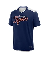 Fanatics Men's Navy Detroit Tigers Walk Off V-Neck T-Shirt