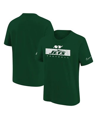Nike Big Boys and Girls Green New York Jets 2024 Sideline Legend Performance T-Shirt