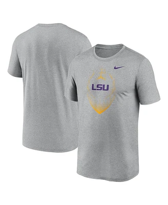 Nike Men's Heather Gray Lsu Tigers Primetime Legend Icon Performance T-Shirt