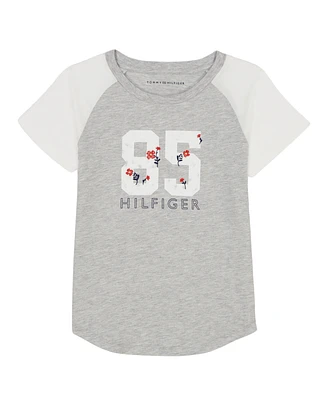 Tommy Hilfiger Big Girls Separates 85 Raglan Short Sleeve T-Shirt