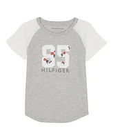 Tommy Hilfiger Big Girls Separates 85 Raglan Short Sleeve T-Shirt
