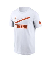 Nike Men's White Clemson Tigers Primetime 2-Hit Swoosh T-Shirt