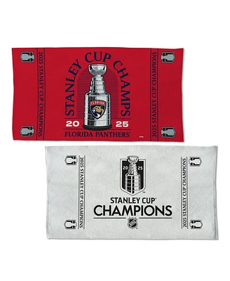Wincraft Florida Panthers 2025 Stanley Cup Champions Locker Room 22" x 42" Double-Sided Celebration Towel