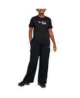 Nike Big Boys and Girls Black Paris Saint-Germain Swoosh T-Shirt