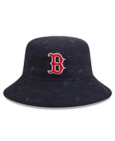 New Era Big Boys and Girls Navy Boston Red Sox 2025 Spring Training All Over Print Bucket Hat