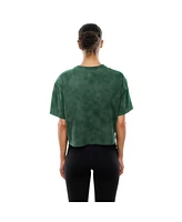 New Era Women's Green Bay Packers Cropped Boxy Sport Classics Mineral Wash T-Shirt