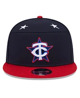 New Era Men's Navy/Red Minnesota Twins 2025 Mlb All-Star Game Workout Side Patch 9FIFTY Snapback Hat