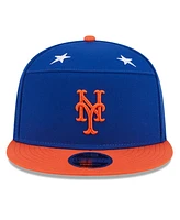 New Era Men's Royal/Orange New York Mets 2025 Mlb All-Star Game Side Patch 9FIFTY Snapback Hat