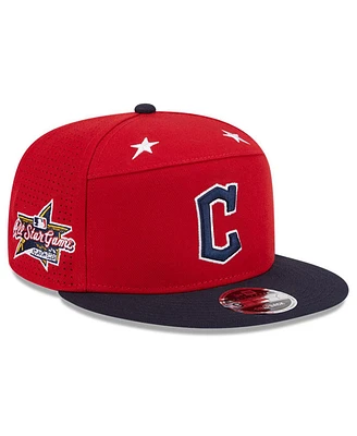 New Era Men's Red/Navy Cleveland Guardians 2025 Mlb All-Star Game Side Patch 9FIFTY Snapback Hat