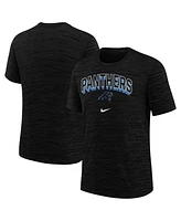 Nike Big Boys and Girls Black Carolina Panthers Sideline Velocity Performance T-Shirt