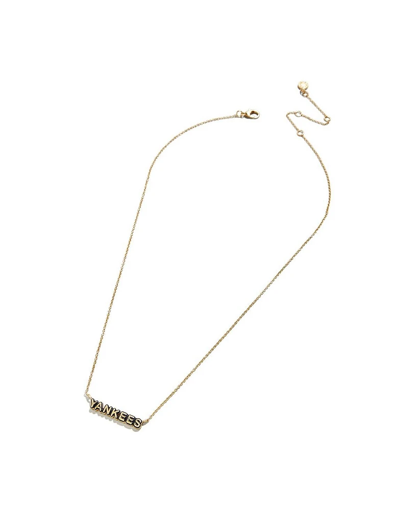 Wear by Erin Andrews New York Yankees Delicate Enamel Necklace