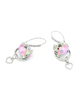 Betsey Johnson Faux Stone Kick Off Football Helmet Dangle Drop Earrings
