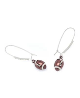 Betsey Johnson Faux Stone Kick Off Football Dangle Drop Earrings
