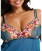 Adore Me Babette Women's Plus-Size Babydoll & G-String Set Lingerie