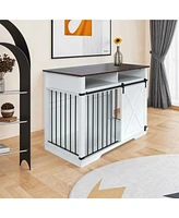 Double Dog Crate Furniture with Storage