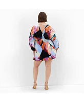 City Chic Women's Chloe Print Dress