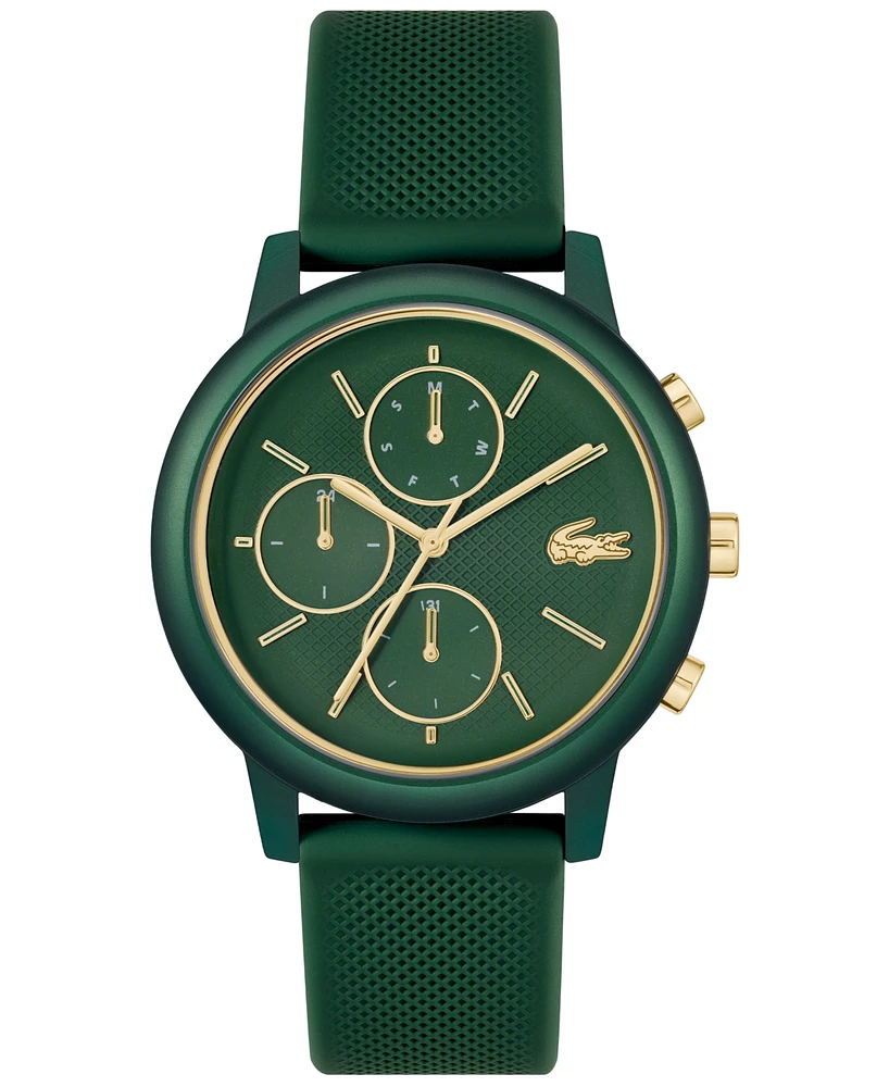 Lacoste Men's Green Silicone Strap Watch, 42mm