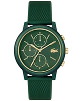 Lacoste Men's Green Silicone Strap Watch, 42mm