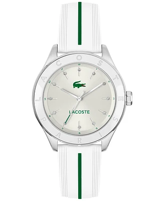 Lacoste Women's Billie White Silicone Strap Watch, 36mm
