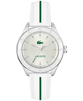 Lacoste Women's Billie White Silicone Strap Watch, 36mm