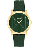 Calvin Klein Women's Green Leather Strap Watch, 32mm