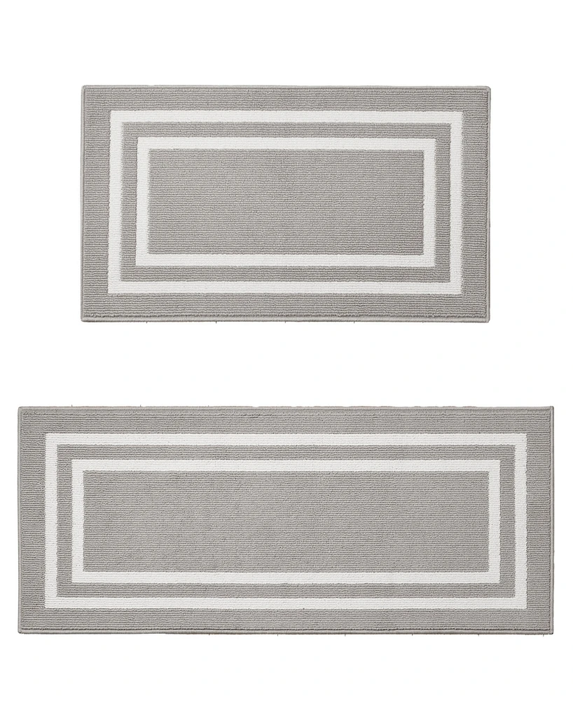 Jean Pierre New York Double Line Border Tufted 2-Pc. Runner Rug Set
