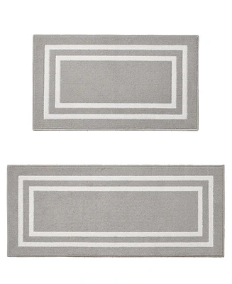 Jean Pierre New York Double Line Border Tufted 2-Pc. Runner Rug Set