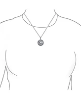 Bling Jewelry Taurus Zodiac Sign Round Medallion Pendant Necklace Sterling Silver