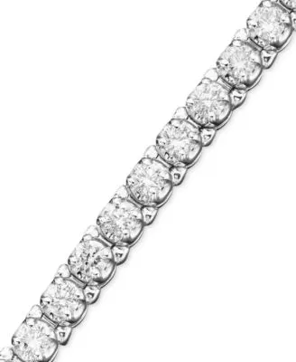 Certified Diamond Bracelets In 14k White Gold 3 To 3 5 8 Ct. T.W.