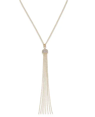 Diamond Tassel Necklace (1/2 ct. t.w.) in 14k Gold over Sterling Silver