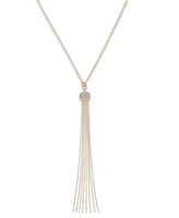 Diamond Tassel Necklace (1/2 ct. t.w.) in 14k Gold over Sterling Silver