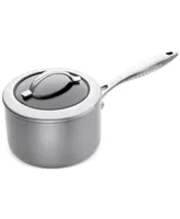 Scanpan Ctx 2 qt, 1.8 L, 6.25", 16cm Nonstick Induction Suitable Saucepan with Lid, Brushed Stainless Steel