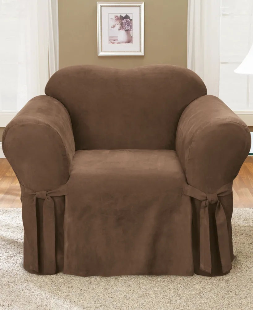 Sure Fit Soft Faux Suede Chair Slipcover