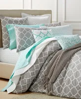 Closeout Charter Club Damask Designs Geometric Dove Comforter Sets Exclusively At Macys