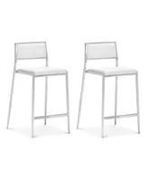 Zuo Dolemite Counter Chair, Set of 2