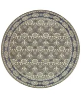 Jhb Design Tidewater Royal Garden Grey Navy Area Rugs