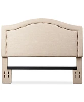 Joana King/California King Nailhead Trim Linen Headboard