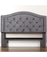 Edwyn King/California King Tufted Velvet Headboard