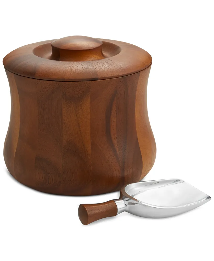 Nambe 3-Pc. Nara Lidded Ice Bucket & Shovel Scoop Set