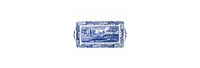 Spode Blue Italian Sandwich Tray, 13"