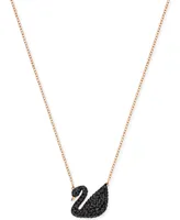 Swarovski Crystal Pave Swan 14-7/8" Pendant Necklace