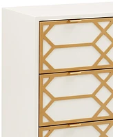 Parral Gold Lattice Accent Chest