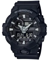 G-Shock Men's Analog-Digital Black Resin Strap Watch 53x58mm Ga-700-1B