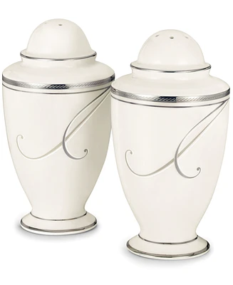 Noritake Dinnerware, Platinum Wave Salt and Pepper Shakers