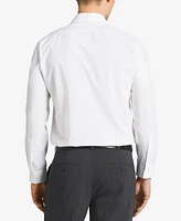 Calvin Klein Men's Slim-Fit Non-Iron Spread Collar Herringbone Dress Shirt